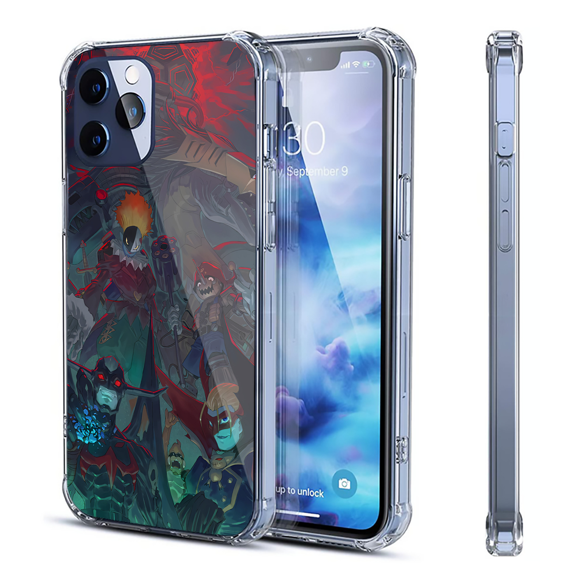 （画像用） Digimon デジタルモンスター/デジモン 【iPhone 12シリーズ対応】透明スマホケース（クリアソフトケース）